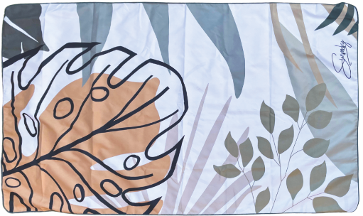 Swimdry Sea Breeze Plus Towel: Botany Leaves Olive