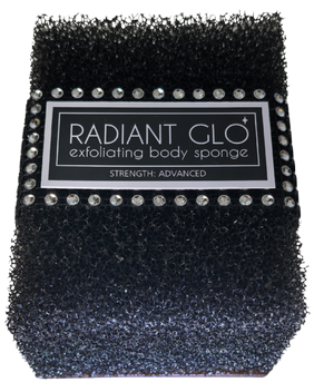 Radiant Glo Exfoliating Sponge (Black - coarse)