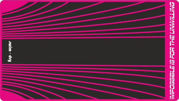 Swimdry Sea Breeze Plus Towel: Curved Stripes Cerise