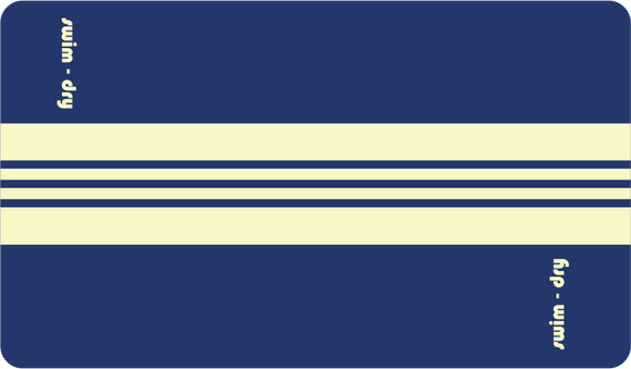 Sea Breeze Plus Towel: Navy Yellow Stripe