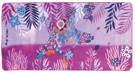 Swimdry Sea Breeze Towel: Starfish (Purple)