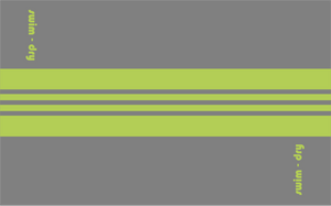 Swimdry Sea Breeze Plus Towel: Lime Green & Grey Stripe