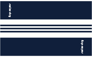 Sea Breeze Plus Towel: Navy White Stripe